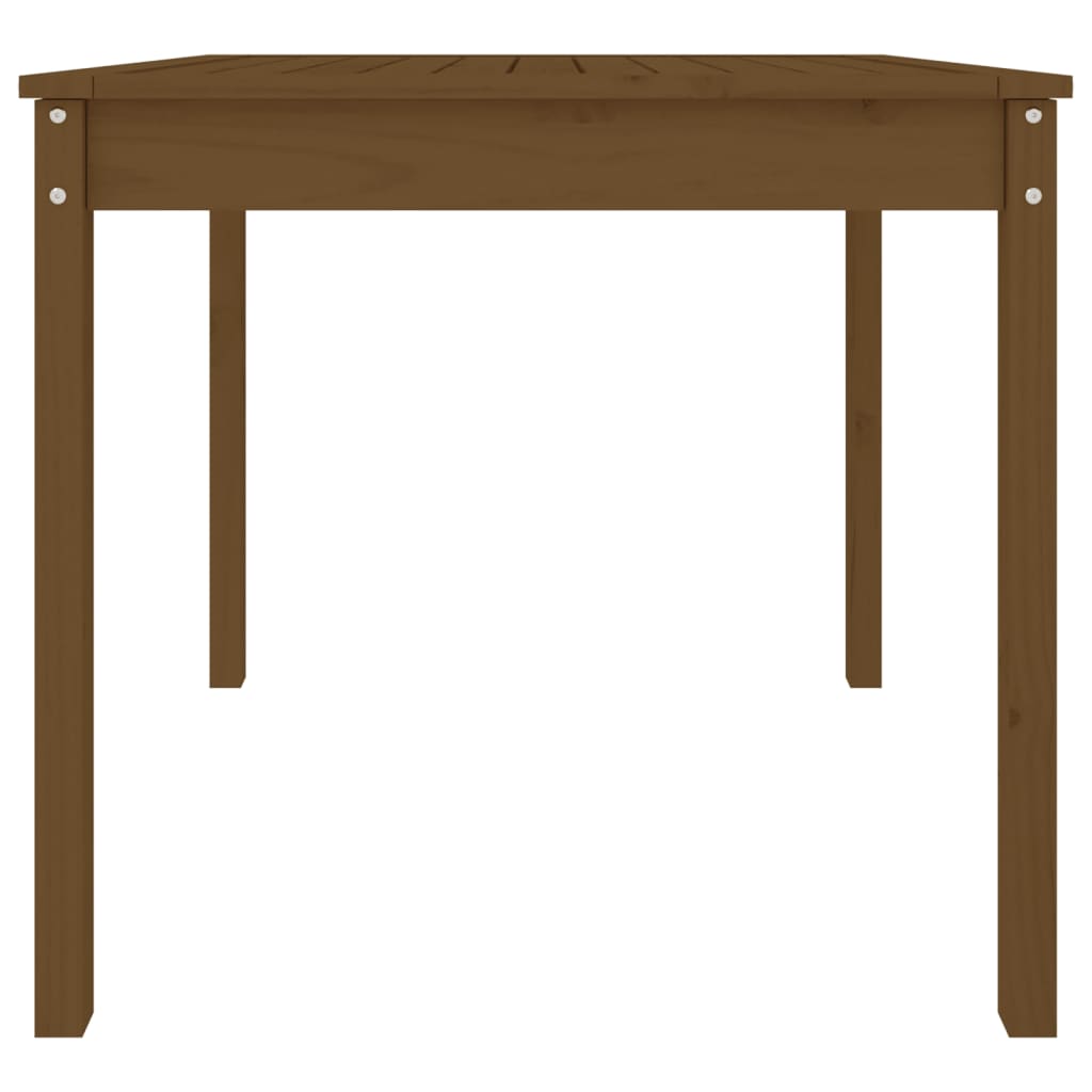 vidaXL Table de jardin marron miel 82,5x82,5x76 cm pin massif