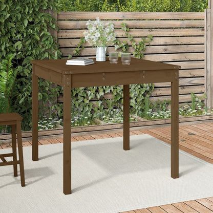 vidaXL Table de jardin marron miel 82,5x82,5x76 cm pin massif