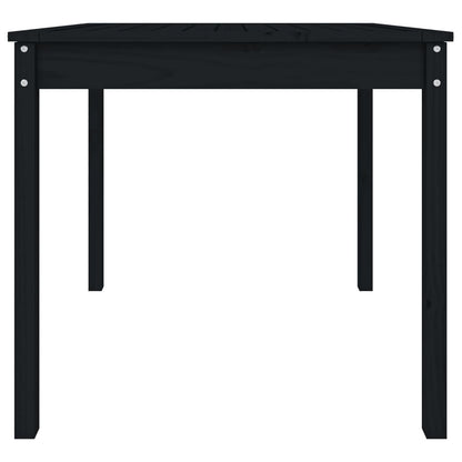 vidaXL Table de jardin noire 82,5x82,5x76 cm en pin massif