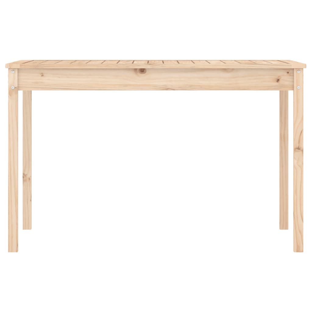 vidaXL Gartentisch 121x82,5x76 cm Massivholz Kiefer