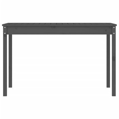 vidaXL Gartentisch Grau 121x82,5x76 cm Massivholz Kiefer