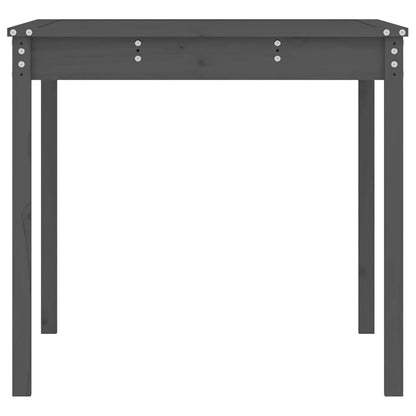 vidaXL Gartentisch Grau 121x82,5x76 cm Massivholz Kiefer