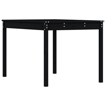 vidaXL Gartentisch Schwarz 121x82,5x76 cm Massivholz Kiefer