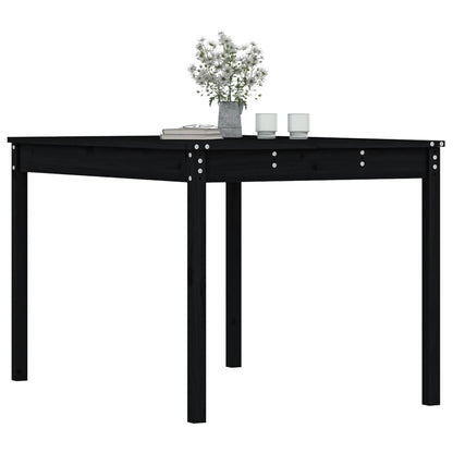 vidaXL Gartentisch Schwarz 121x82,5x76 cm Massivholz Kiefer