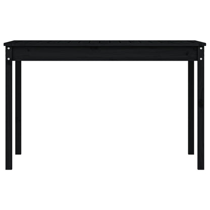 vidaXL Gartentisch Schwarz 121x82,5x76 cm Massivholz Kiefer