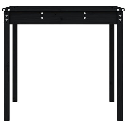 vidaXL Gartentisch Schwarz 121x82,5x76 cm Massivholz Kiefer