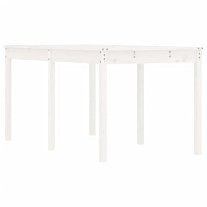 vidaXL Gartentisch Weiß 159,5x82,5x76 cm Massivholz Kiefer