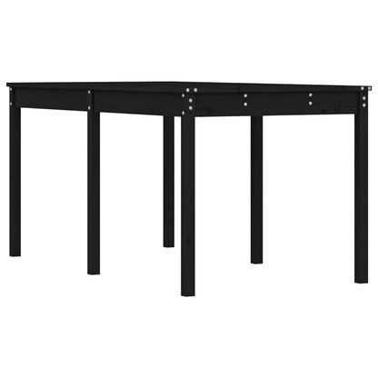 vidaXL Gartentisch Schwarz 159,5x82,5x76 cm Massivholz Kiefer