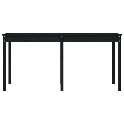 vidaXL Gartentisch Schwarz 159,5x82,5x76 cm Massivholz Kiefer