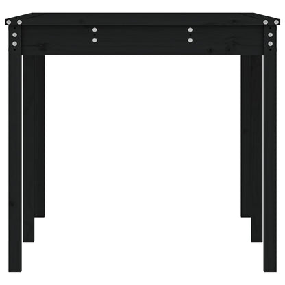 vidaXL Gartentisch Schwarz 159,5x82,5x76 cm Massivholz Kiefer