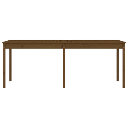 vidaXL Table de jardin marron miel 203,5x100x76 cm pin massif