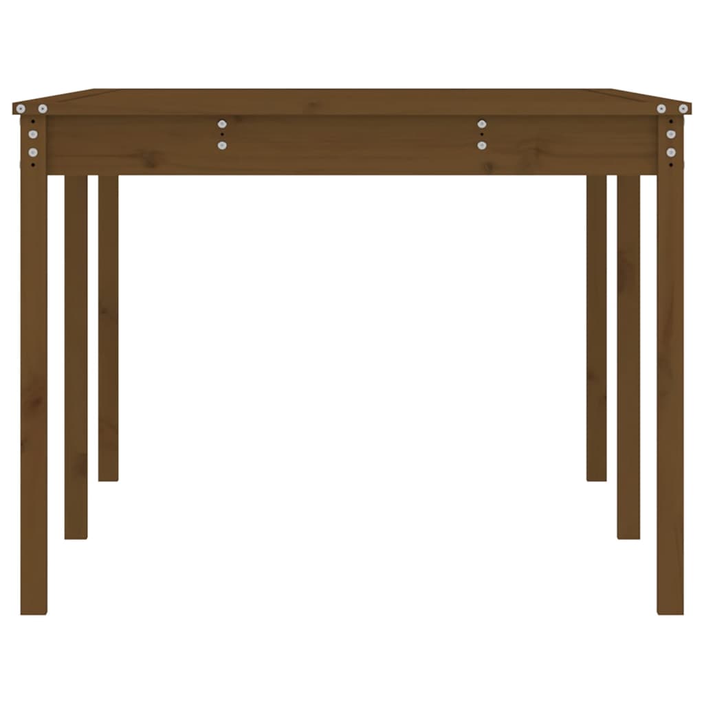 vidaXL Table de jardin marron miel 203,5x100x76 cm pin massif