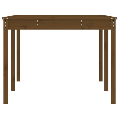vidaXL Table de jardin marron miel 203,5x100x76 cm pin massif