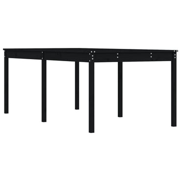 vidaXL Gartentisch Schwarz 203,5x100x76 cm Massivholz Kiefer