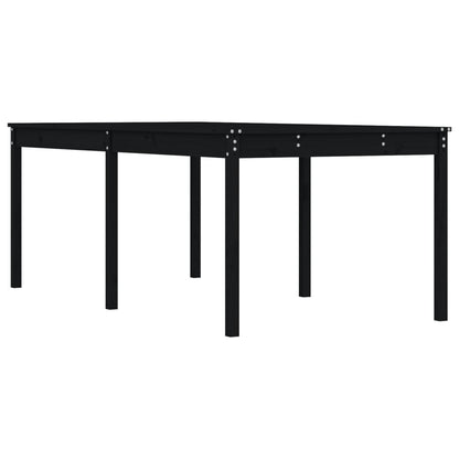 vidaXL Gartentisch Schwarz 203,5x100x76 cm Massivholz Kiefer