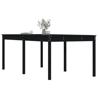 vidaXL Gartentisch Schwarz 203,5x100x76 cm Massivholz Kiefer