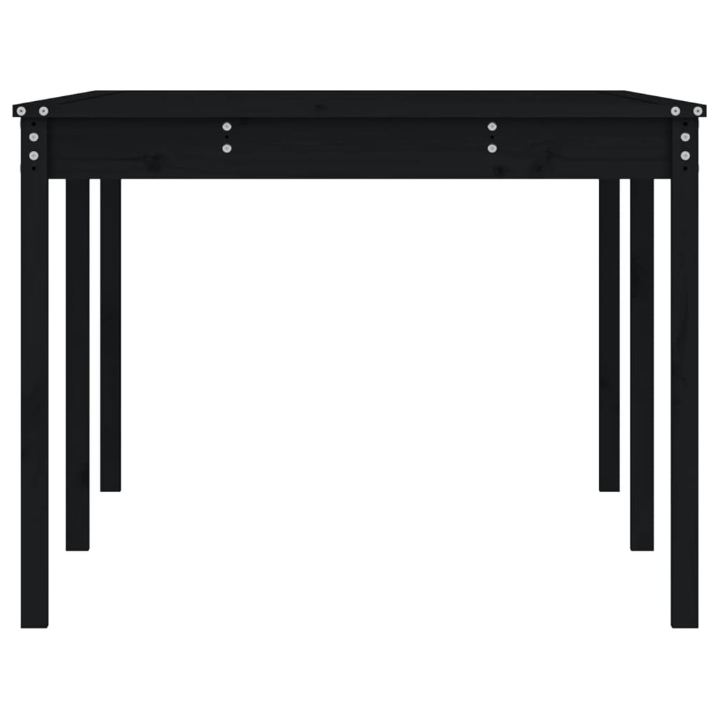 vidaXL Gartentisch Schwarz 203,5x100x76 cm Massivholz Kiefer