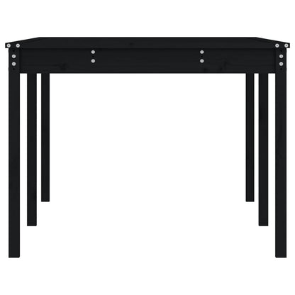 vidaXL Gartentisch Schwarz 203,5x100x76 cm Massivholz Kiefer