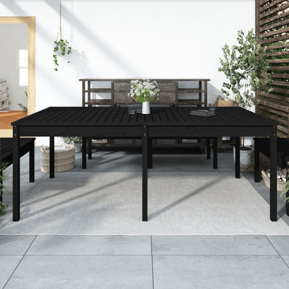 vidaXL Gartentisch Schwarz 203,5x100x76 cm Massivholz Kiefer