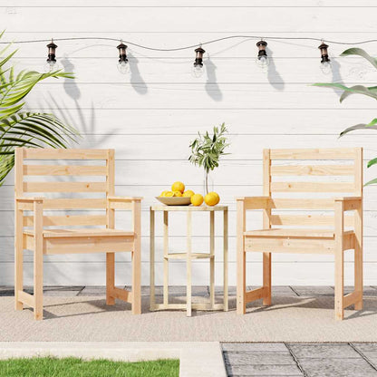 vidaXL Gartenstühle 2 Stk. 60x48x91 cm Massivholz Kiefer