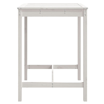 vidaXL Gartentisch Weiß 82,5x82,5x110 cm Massivholz Kiefer