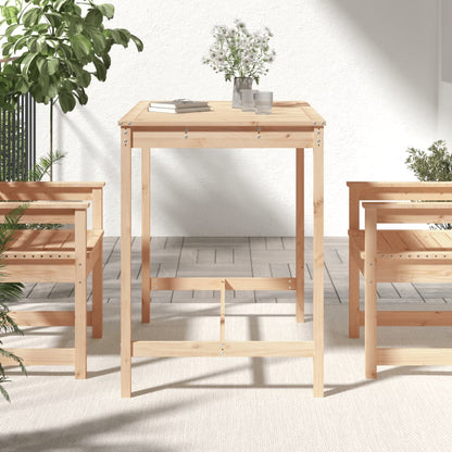 vidaXL Table de jardin 121x82,5x110 cm en pin massif