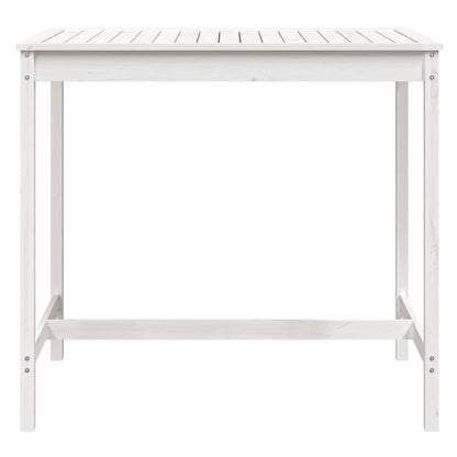 vidaXL Table de jardin blanc 121x82,5x110 cm en pin massif