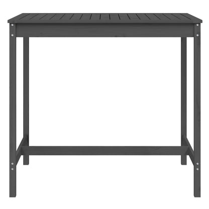 vidaXL Gartentisch Grau 121x82,5x110 cm Massivholz Kiefer
