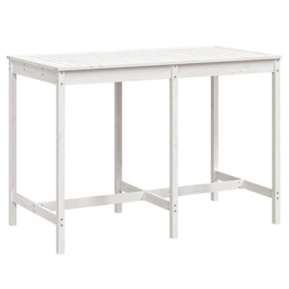 vidaXL Gartentisch Weiß 159,5x82,5x110 cm Massivholz Kiefer