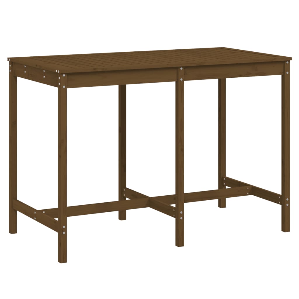 vidaXL Gartentisch Honigbraun 159,5x82,5x110 cm Massivholz Kiefer