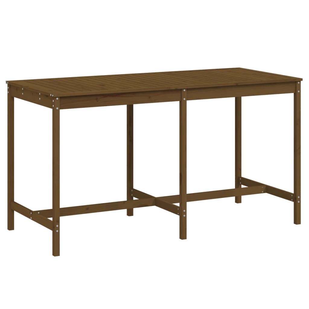 vidaXL Gartentisch Honigbraun 203,5x90x110 cm Massivholz Kiefer