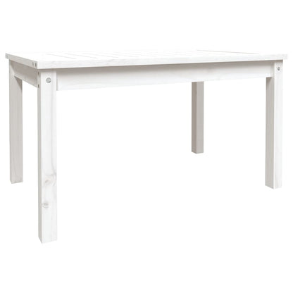 vidaXL Gartentisch Weiß 82,5x50,5x45 cm Massivholz Kiefer