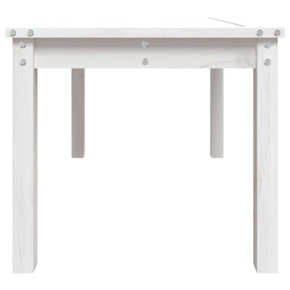 vidaXL Gartentisch Weiß 82,5x50,5x45 cm Massivholz Kiefer