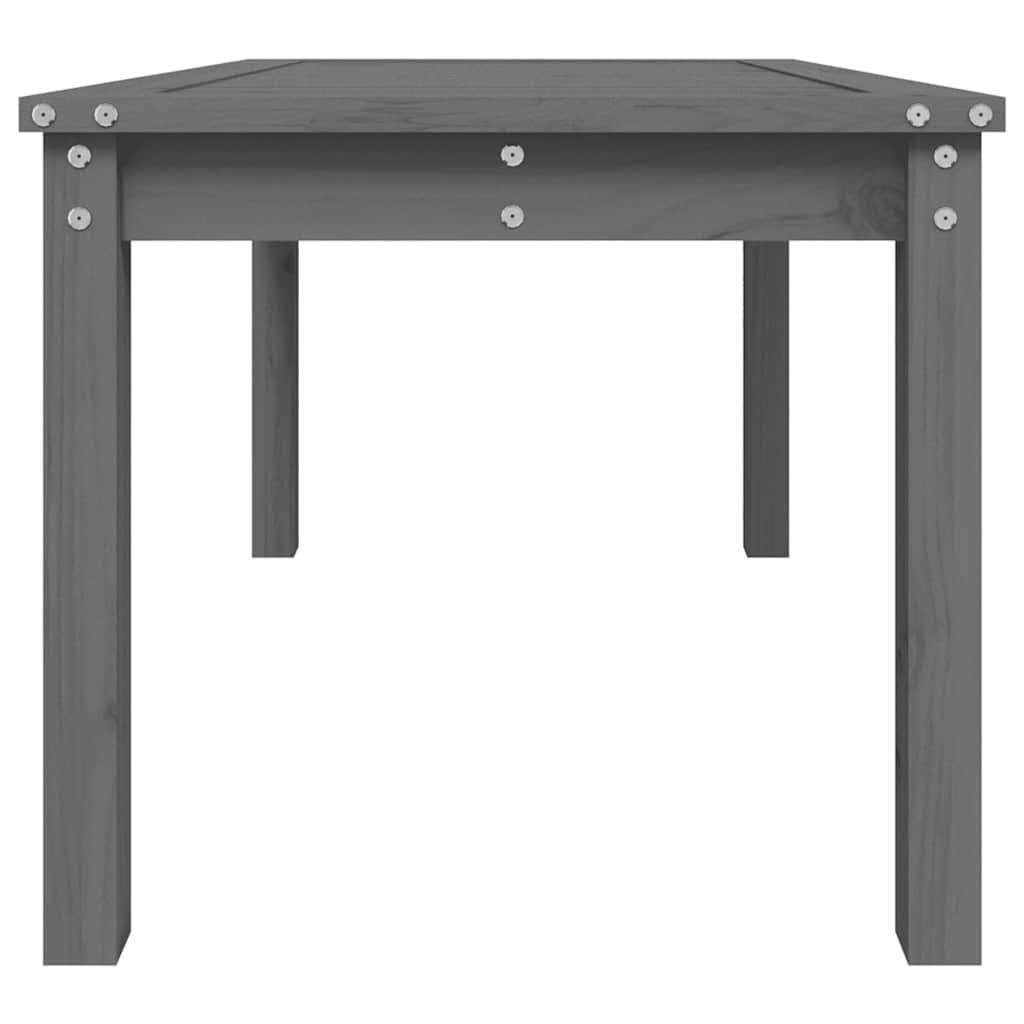 vidaXL Gartentisch Grau 82,5x50,5x45 cm Massivholz Kiefer