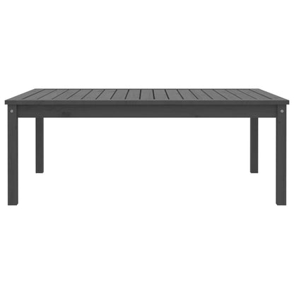 vidaXL Gartentisch Grau 121x82,5x45 cm Massivholz Kiefer