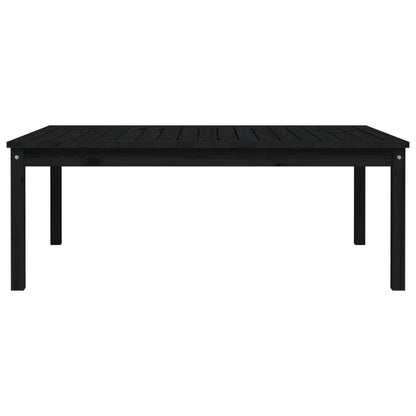 vidaXL Gartentisch Schwarz 121x82,5x45 cm Massivholz Kiefer