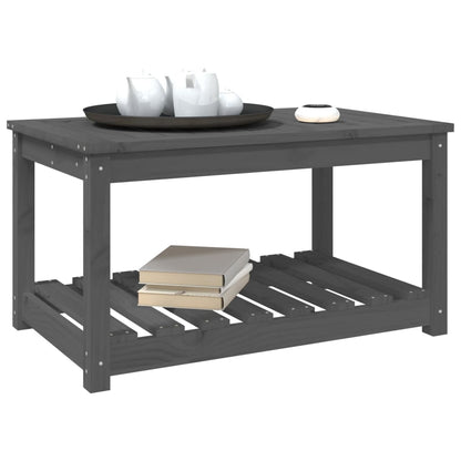 vidaXL Table de jardin gris 82,5x50,5x45 cm en pin massif