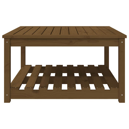 vidaXL Gartentisch Honigbraun 82,5x82,5x45 cm Massivholz Kiefer