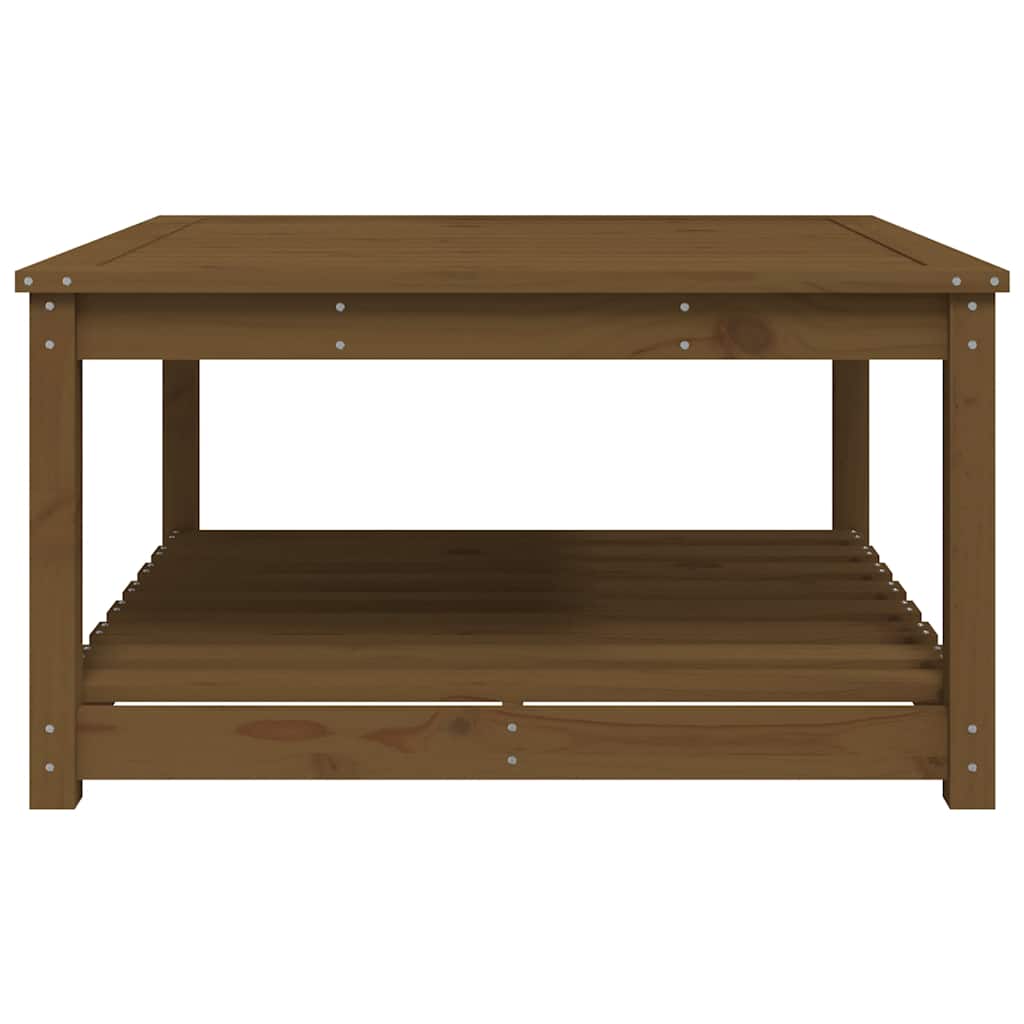 vidaXL Gartentisch Honigbraun 82,5x82,5x45 cm Massivholz Kiefer