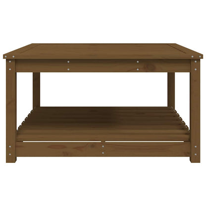 vidaXL Gartentisch Honigbraun 82,5x82,5x45 cm Massivholz Kiefer