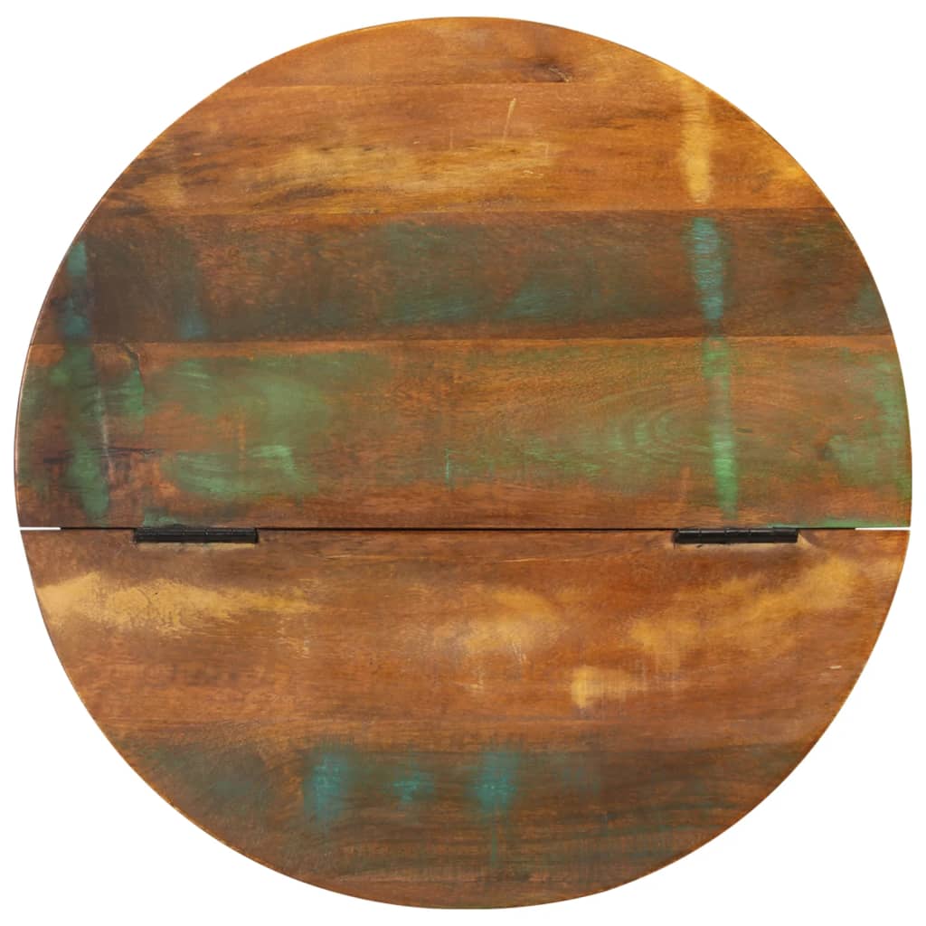 vidaXL Table basse blanc 50x27 cm en bois de récupération massif