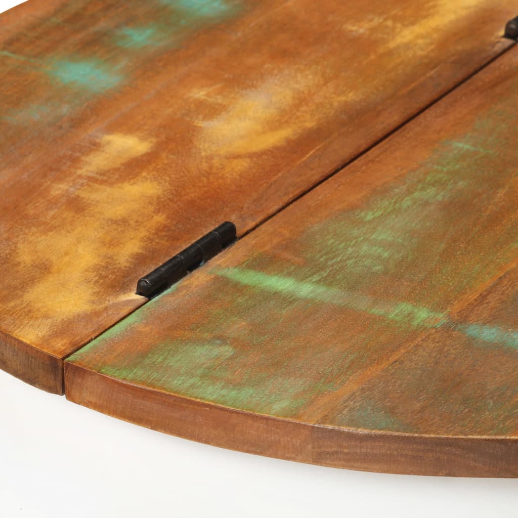 vidaXL Table basse blanc 50x27 cm en bois de récupération massif