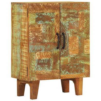 vidaXL Sideboard Handgeschnitzt 55x30x75 cm Altholz Massiv