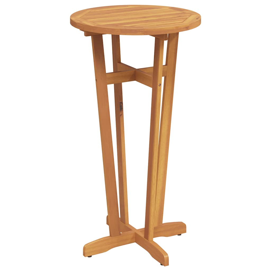 vidaXL Garten-Bartisch Ø60x105 cm Massivholz Akazie