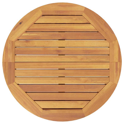 vidaXL Garten-Bartisch Ø60x105 cm Massivholz Akazie