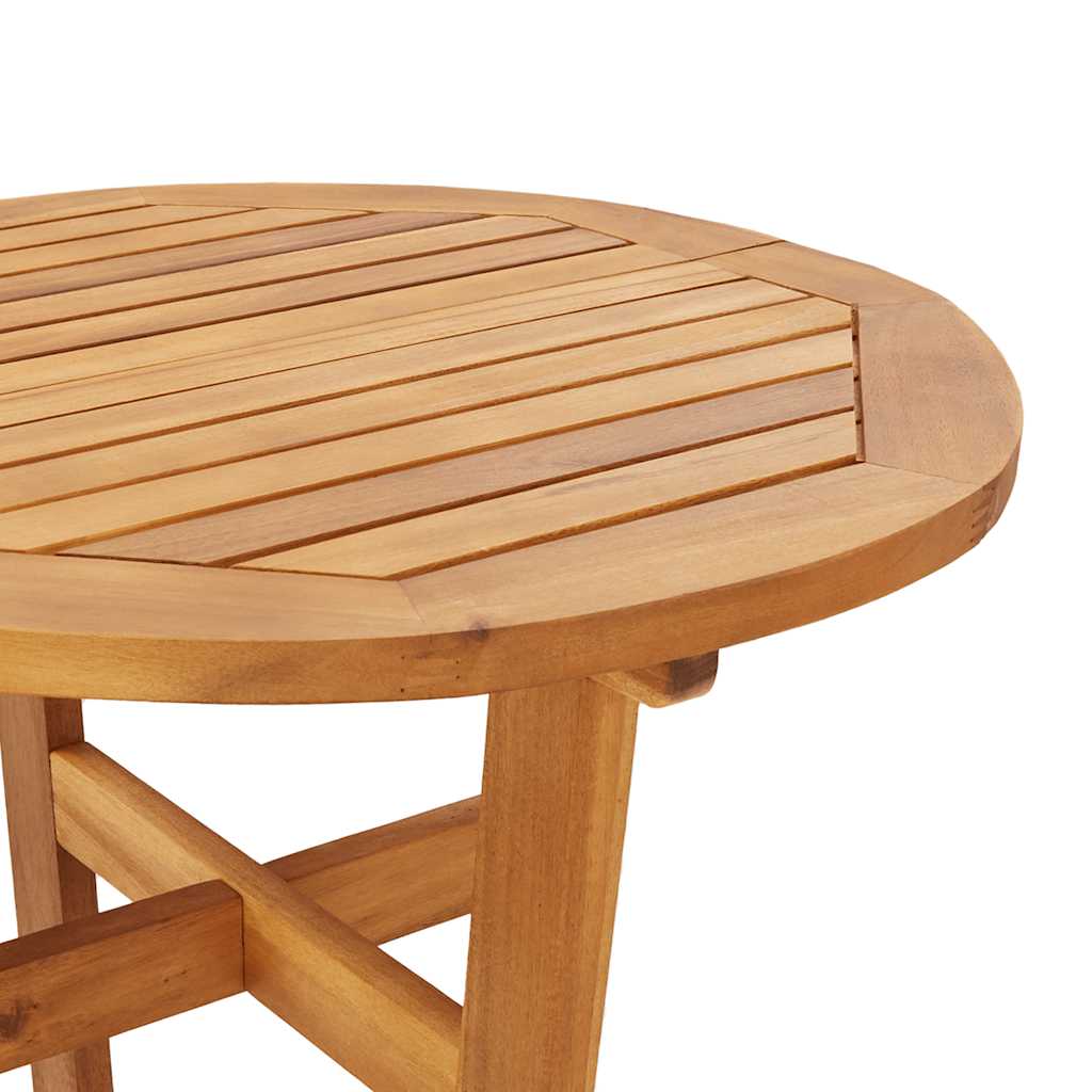 vidaXL Garten-Bartisch Ø60x105 cm Massivholz Akazie