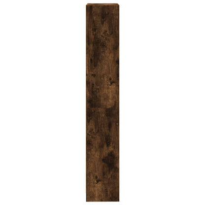 vidaXL Bücherregal 4 Fächer Räuchereiche 40x24x143 cm Holzwerkstoff