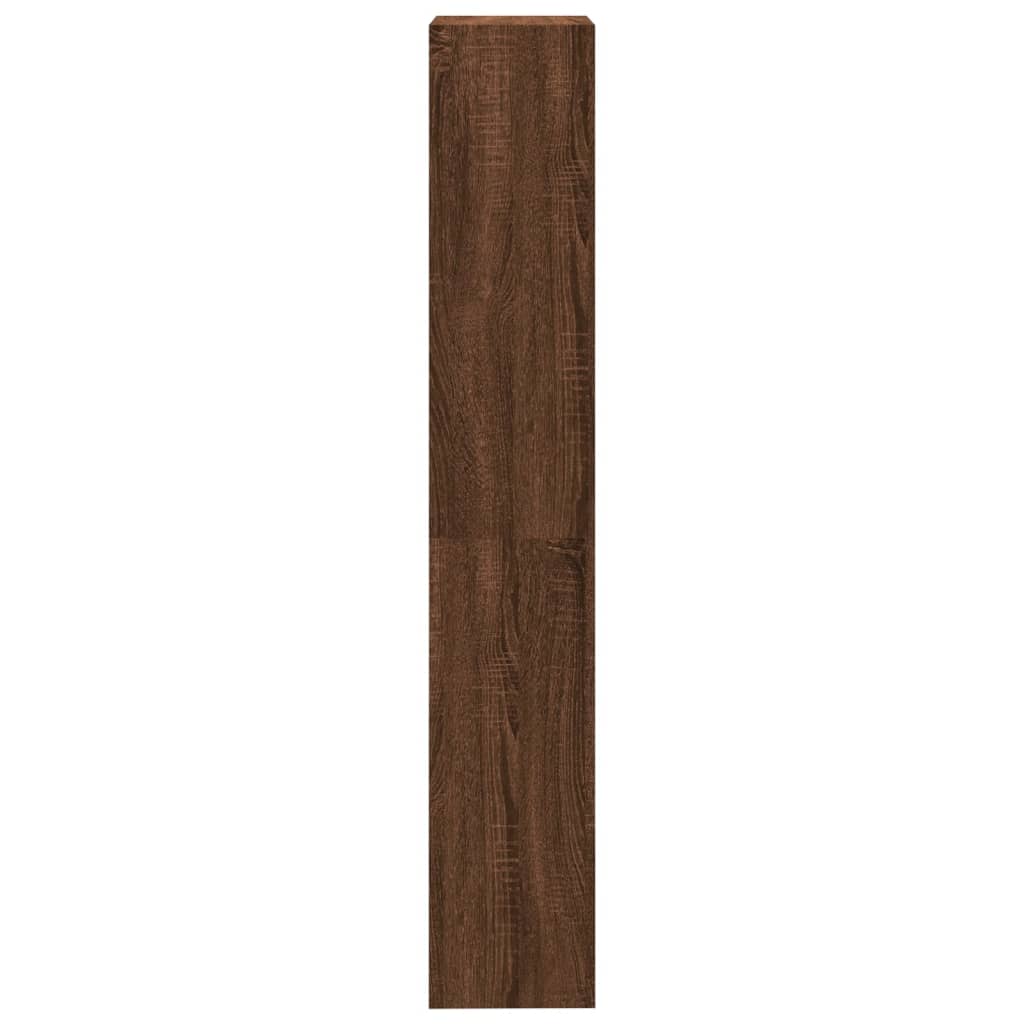 vidaXL Bücherregal 4 Fächer Braun Eichen-Optik 40x24x143 cm