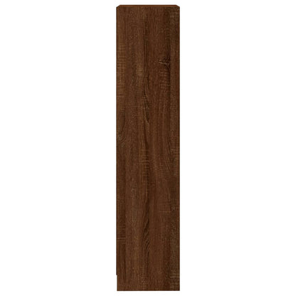vidaXL Bücherregal 3 Fächer Braun Eichen-Optik 40x24x109 cm