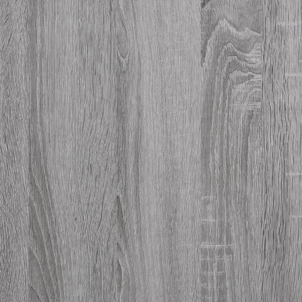 vidaXL Schreibtisch mit Regal Grau Sonoma 102x45x148 cm Holzwerkstoff